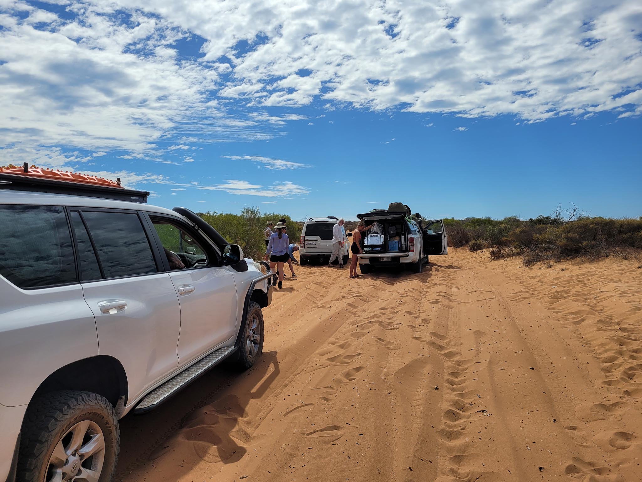 Manche stecken fest. Der 4WD hat einen zu hohen Reifendruck